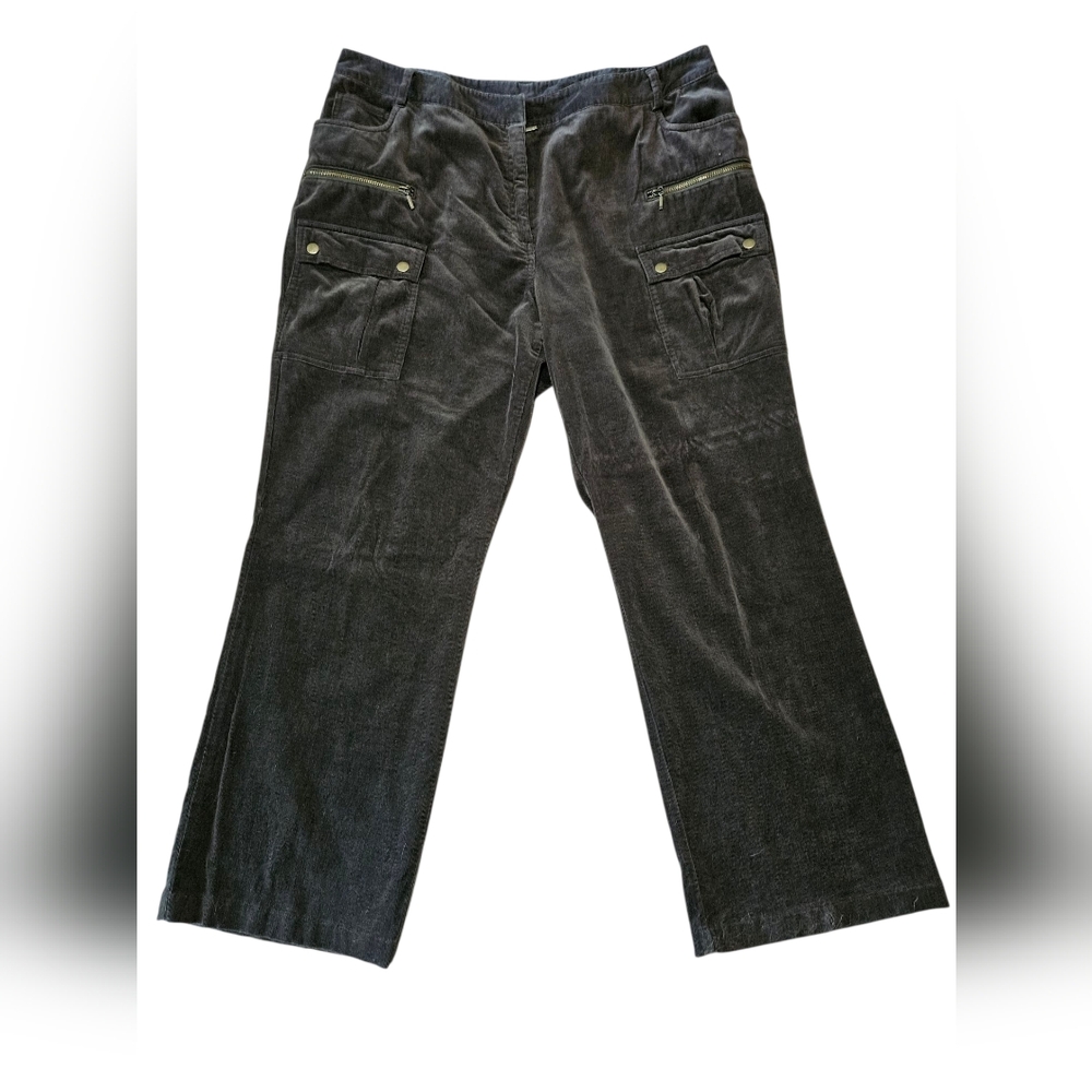 INC Stretch Brown Corduroy Size 18 W.